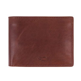 camel active Como Men's RFID Horizontal Leather Wallet, Medium, cognac brown, 000219