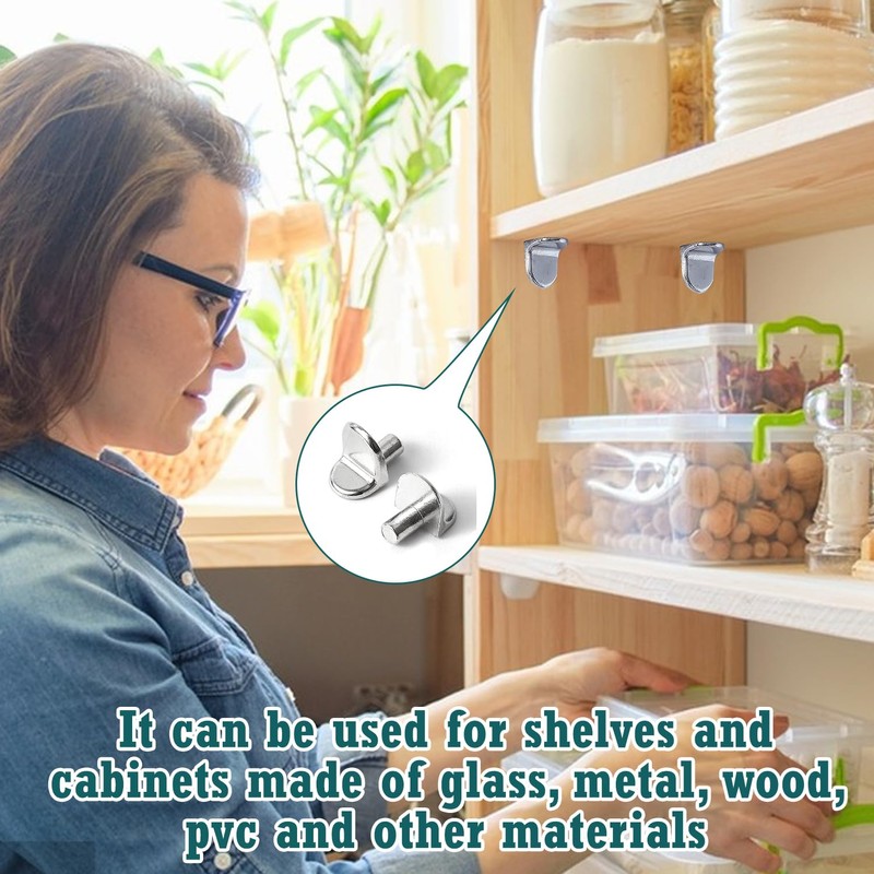 20 Pcs Heavy Duty L-Shaped Metal Shelf Support Brackets –
