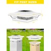 T-SUN 4x4 Post Cap Lights 12 Pack for Vinyl &