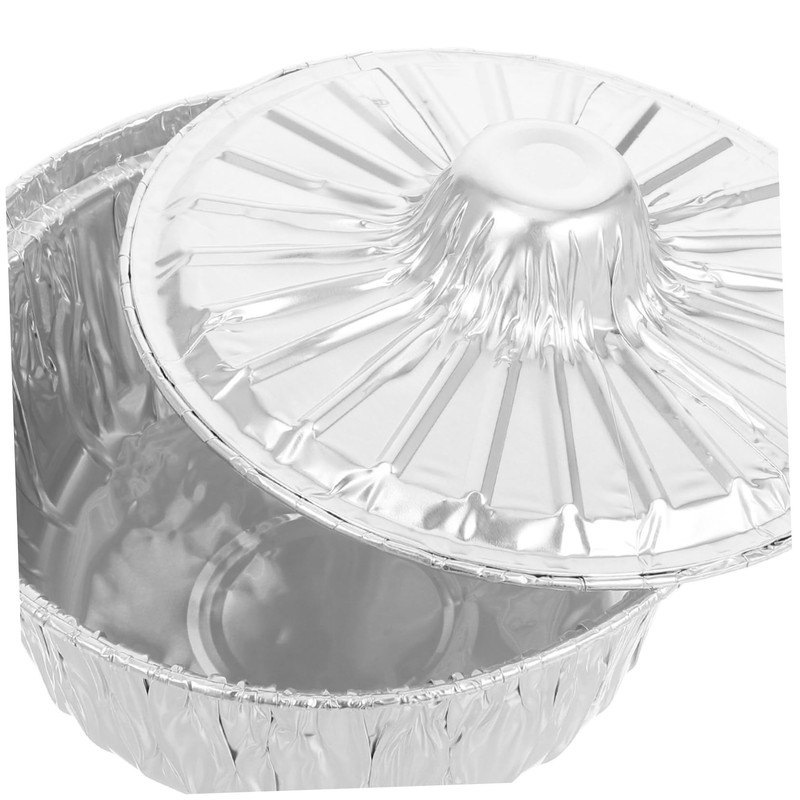 Gatuida 6 Pcs Thickened Aluminum Foil Pans with Lids Heavy