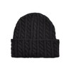 Urban Classics Cable Knit Beanie Hat, Black, One Size
