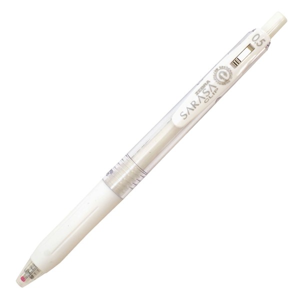 ゼブラ サラサクリップ ジェルボールペン 0.5mm ミルクホワイト JJ15-MKW
