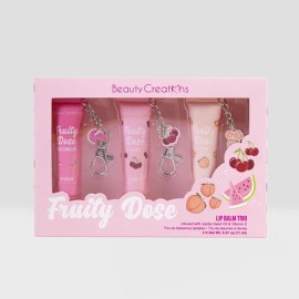 Set Balsamos Labiales C/llavero Fruity Dose Beauty Creations