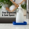Zulay Kitchen Small Silicone Sponge Holder (4.9x3.3”) – Space-Saving Sink
