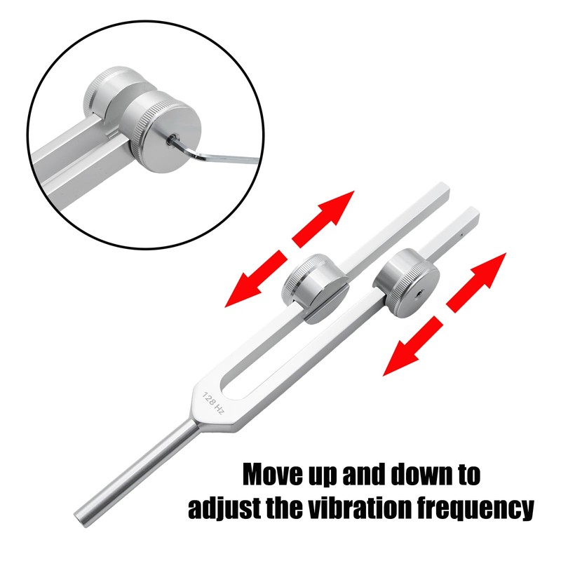 Wuyituart 128 Hz Tuning Fork Aluminum Alloy Diapason 128hz Healing