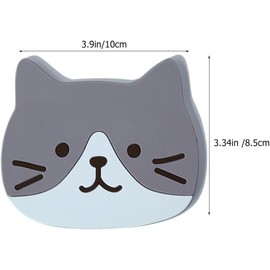 POPETPOP Almohadillas para Vasos De Silicona con Diseño De Gato Antideslizantes Y Resistentes Al Calor Juego De 10 Protectoras para Muebles En Cocina Y Hogar