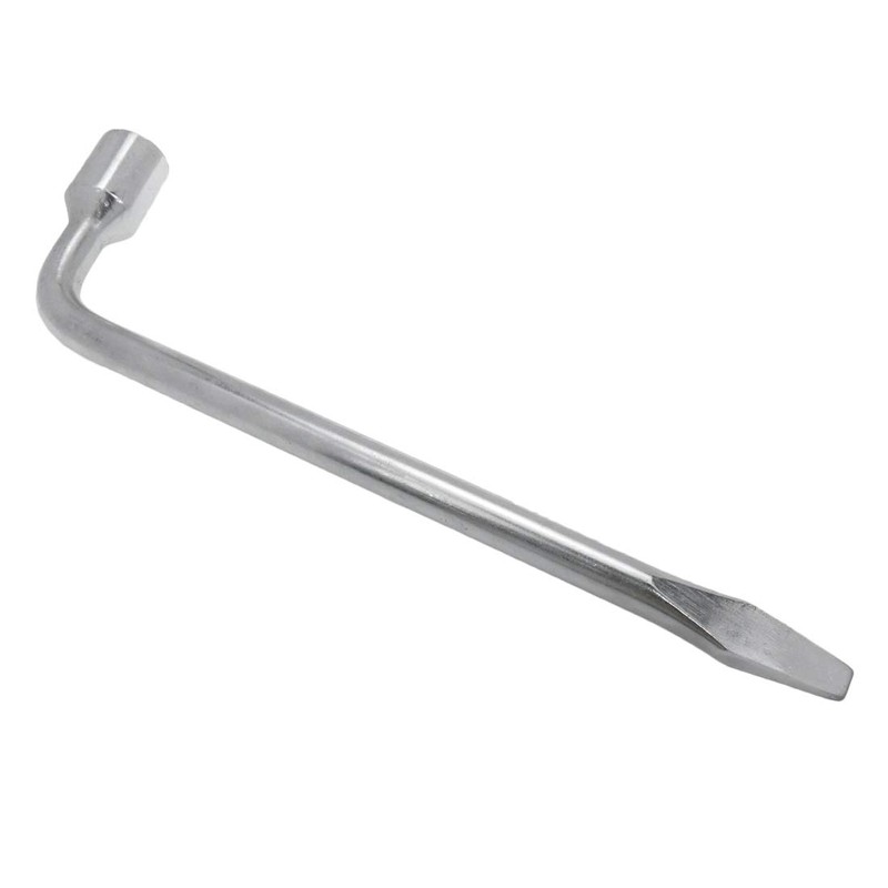 Semetall 19mm Car Spare Tire Lug Wrench,Slotted End Socket Repair