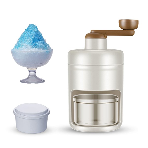 Zueyen Manual Ice Crusher Rotary Cocktail Slush Machine Ice Cube