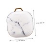 KONTONTY 1 PC Stylish Marble Pattern Headphone Storage Cover for