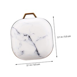 KONTONTY 1 PC Stylish Marble Pattern Headphone Storage Cover for Protective Case and Compressive Design Secure Fit for Earbuds Unique Distinctive Earphone Bag