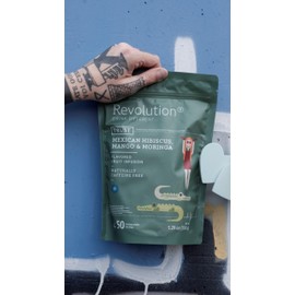 Revolution REVOLUTION TEA? Mexican Hibiscus, Mango & Moringa Fruit Tea [THE ORIGINAL] C Premium Full Leaf C Biodegradable Infuser Bags C Flavored Fruit Tea C Naturally Caffeine Free C 50 Bags
