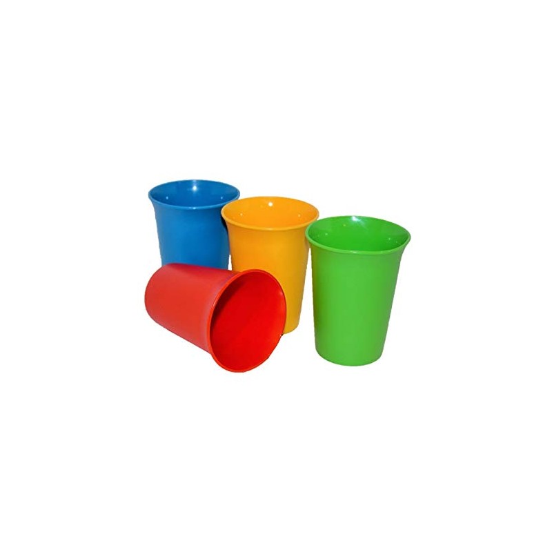 Vintage Set of 4 Tupperware 7 Ounce Bell Tumblers Blue
