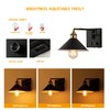 Bedside Wall Mount Light with Dimmable Switch and Outlet, Swing