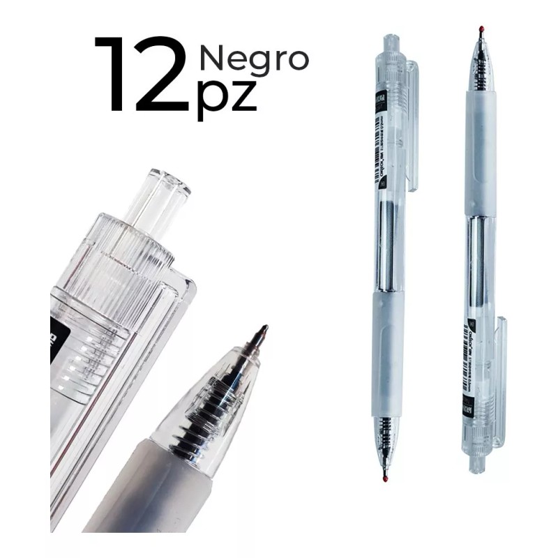 Jands Distribution Pluma De Gel Retráctil 12 Piezas Bolígrafo Lapicero