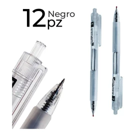 Jands Distribution Pluma De Gel Retráctil 12 Piezas Bolígrafo Lapicero  Cristal
