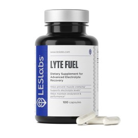 LES Labs Lyte Fuel, Suplemento de reemplazo de electrolitos para rehidratación activa, calambres musculares y dietas ketogénicas, 100 cápsulas        