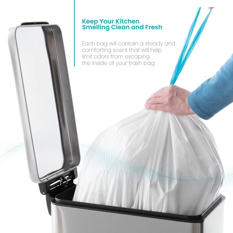 Home Zone Living 2-Pack 12 Gallon Kitchen Trash Bags with