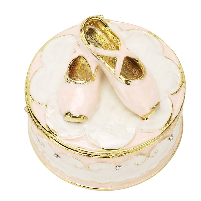 Jeweled Ballet Shoes Trinket Boxes Exquisite Compact Decorative Trinkets Jewelry