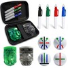 HIFQUI Precision Golf Ball Marker with Carry Case, 2 Golf