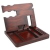 Wood Phone Docking Station Clear Texture Docking Station Organizer with