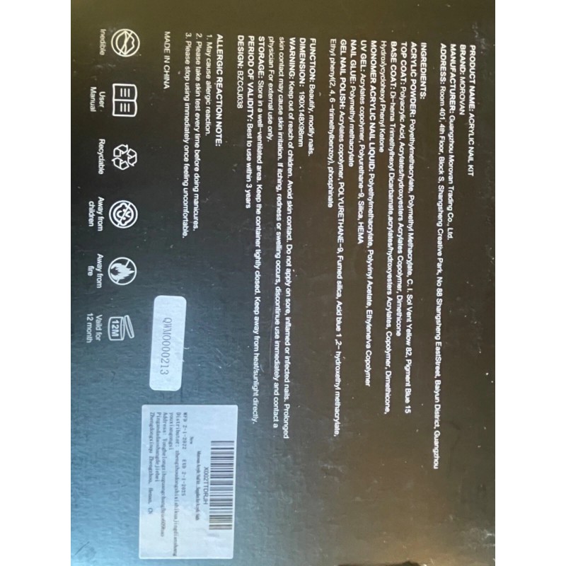 Morovan Professional Acrylic System Nail Art Set