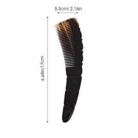 VICASKY Creative Ox Horn Scalp Massage Comb Handmade Hair Styling Tool for Itch Relief Durable Portable Hair Comb Frizz Experience