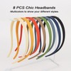 KEUKORZ 8PCS Headbands for Glasses Wears Plastic Sunglasses Headband Pack