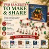 Christmas Advent Calendar Bracelets 2026, DIY Charm Kit for Girls