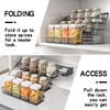 HZBL-LP 3-Tier Pull Down Spice Rack Organizer for Inside Cabinet