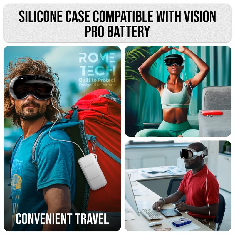 Rome Tech Vision Pro Battery Case with Ring: Apple Vision