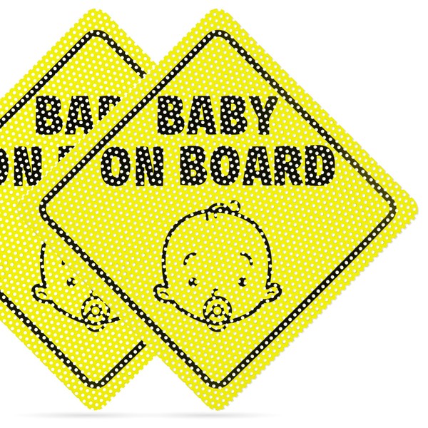 2pk Baby on Board Sign for Car Sticker | Baby on Board sign for Car, Baby on Board Car Sign, Baby on Board Sticker for Car, Baby on Board Car Sticker, Baby on Board Badge, Child on Board Car Sign