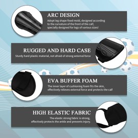 Children's Shin Pads Football with Ankle Football Youth Boys Girls Breathable Football Shin Guards, Child Pillow Protector Reduces Shock Injuries Calf Protection Equipment (M, Black)