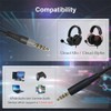 QJYTH Replacement Cable Cord Compatible with Kingston Hyperx Cloud Mix
