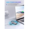 UtechSmart USB C Hub, USB C Ethernet Multiport Adapter, 6