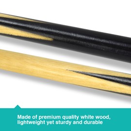 CENMO 2 Piece Billiard House Cue Sticks Short Wooden Stick Pool Billiard Bridge Stick (36" 2 Piece)