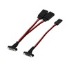 INJORA Magnetic Snap-on JR 1-to-2 Y Cable for RC Models,