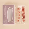 SEMTIM Nail Tips, 24 Pieces, Medium Short, Round False Nails,