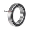 sourcing map 6803-2RS Deep Groove Ball Bearing 17x26x5mm Double Sealed