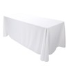 ADD&SHIP Rectangle Tablecloth (78” x 132”) Long, Polyester, Reusable Table