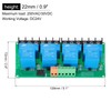 sourcing map 1 Pcs DC 24V 4 Channel Relay Module
