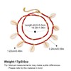 MUYAN Boho Shell Ankle Bracelet for Women Red Long Beaded