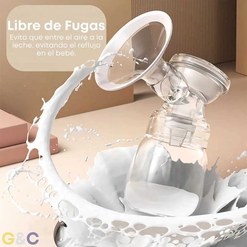 GC Extractor De Leche Eléctrico Recargable 2 Modos Y 9
