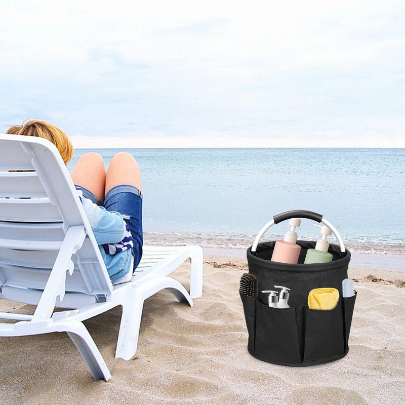 TeJoyce 17L Foldable Cleaning Caddy with Handle, Cleaning Bucket Organizer,