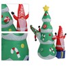 1.8m Dwarf and Christmas Tree Inflatable Decoration IP44 Christmas Outdoor