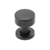 GTV - Ring Knob - Brushed Steel - Black Matt