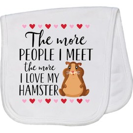 inktastic Hamster Funny Childs Outfit Baby Burp Cloth White 3e167