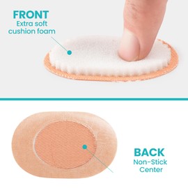 Foam Bunion Pads to Wear with Shoes - 27 ct Non-Stick Center Bunion Cushion - Moleskin Protect Feet for Men and Women (Multi-Size)