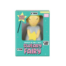 Gift Republic Sweary Fairy Adult Stress Toy - Funny Rude Word Squishy Toy for Grown-ups - Stress Relief Novelty Office Desk Toy Includes 5 Sounds Funny Gag Gift