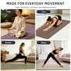 WUWAN TPE Yoga Mat Foldable 8mm Thick Light Non-Slip for
