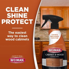 Weiman Cabinet Wood Clean and Shine  Fresh Almond Scent Protects and Restores